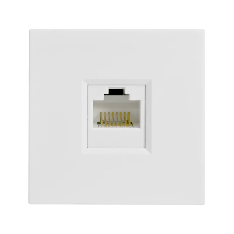 Розетка компьютерная 1-м W45 RJ45 кат.5E для кабель-канала механизм бел. SE RIN-144K5E-B 1