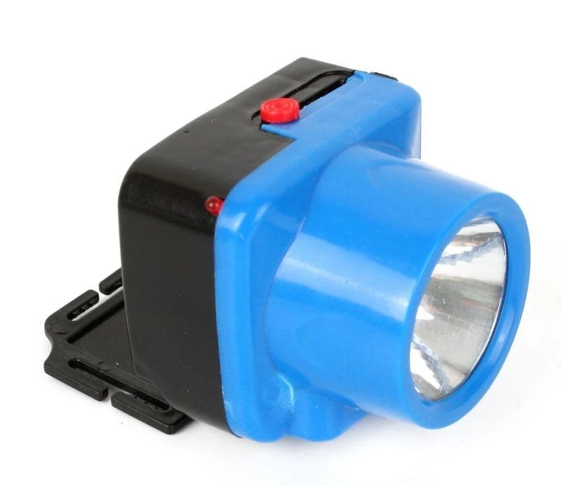 Фонарь аккумуляторный налобный LED5375 LED 1Вт 2 режима 220В пластик. голуб. (бокс) Ultraflash 14252 8