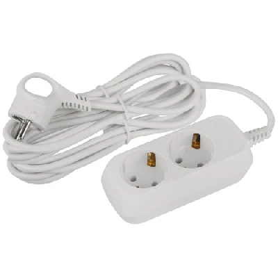 Удлинитель 2х5м с заземл. 10А IP20 GREEN LINE UDL-10-250-E ПВС 3х0.75 Эра Б0065074