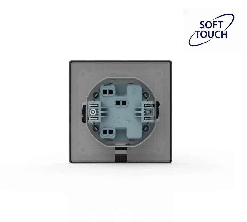 Переключатель 1-кл. СП Pixel IP44 механизм карбон TOKOV ELECTRIC TKE-PX-P1-C14-IP44 3