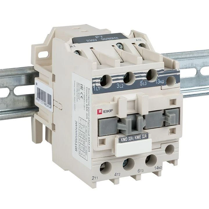 Контактор КМЭ 32А кат. 220В AC 1НЗ EKF ctr-s-32-220-nc 5