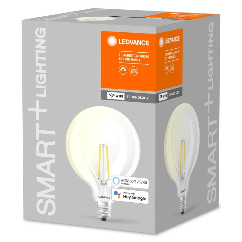 Лампа светодиодная SMART+ Filament Globe Dimmable 60 5.5Вт E27 LEDVANCE 4058075528291 1