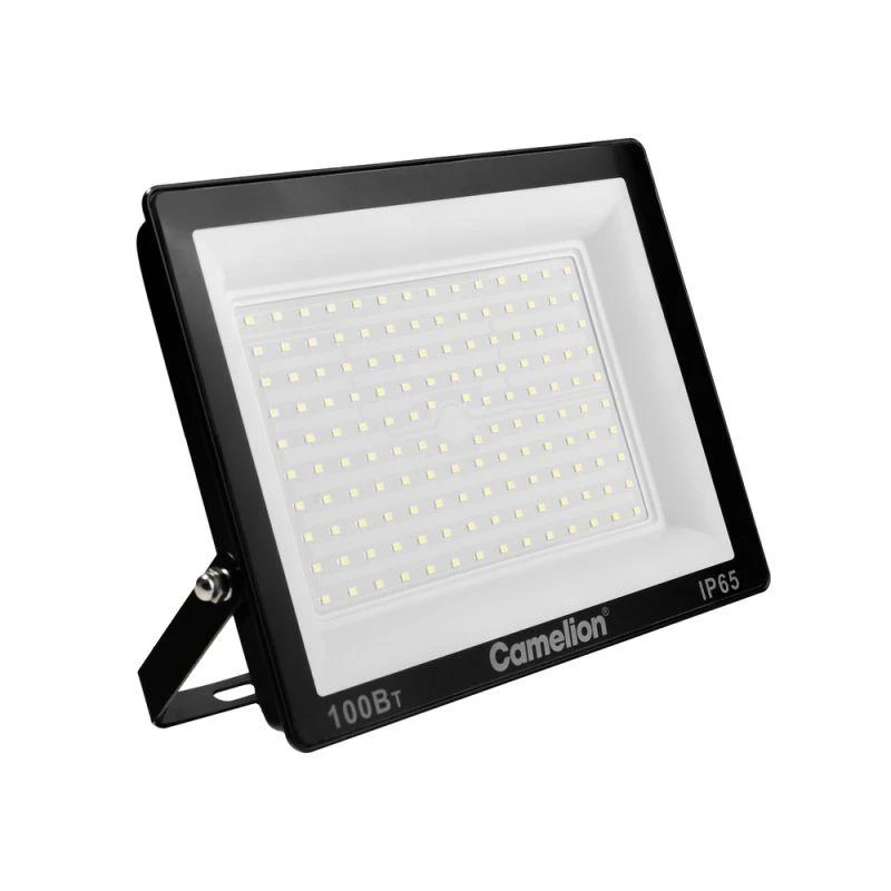 Прожектор светодиодный LFL-10004 C02 LED SMD 100Вт IP65 6500К 10000лм 230В 245х233.5Х31 черн. Camelion 16333 2