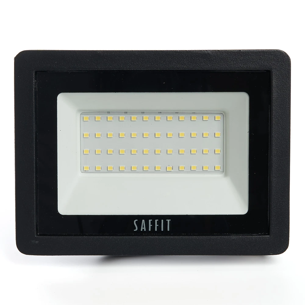 Светодиодный прожектор SAFFIT SFL90-50 IP65 50W 6400K черный 55066 1