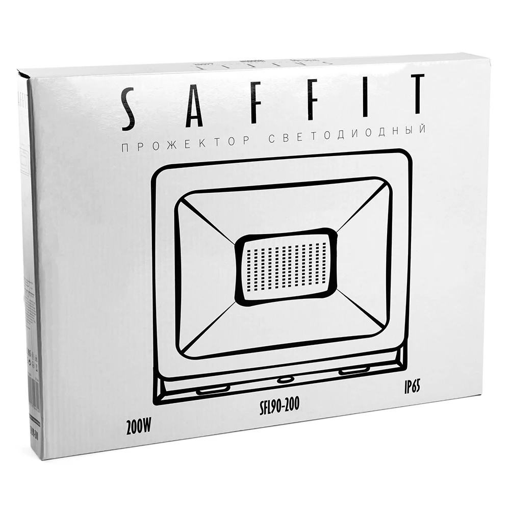 Светодиодный прожектор SAFFIT SFL90-200 IP65 200W 6400K черный 55168 7