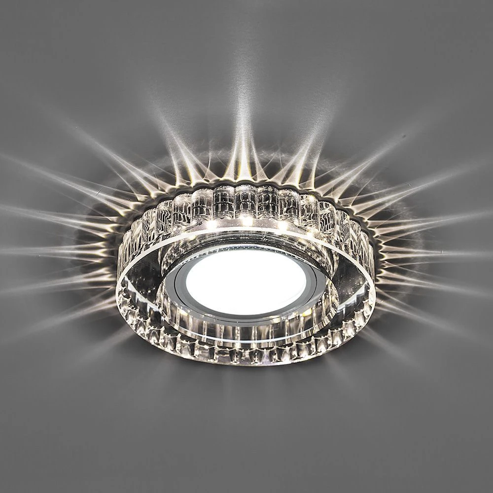Светильник встраиваемый с LED подсветкой Feron CD985 потолочный MR16 G5.3 прозрачный 32662 1