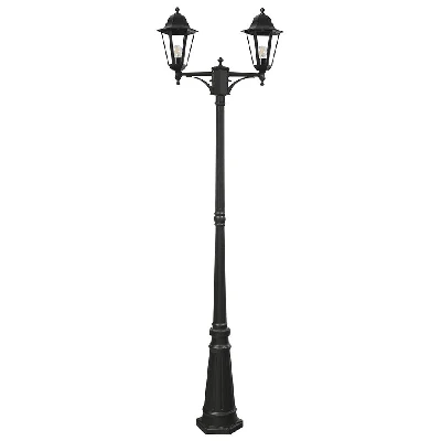 Светильник садово-парковый Feron 6214/PL6214 столб 2*100W E27 230V, черный 11078