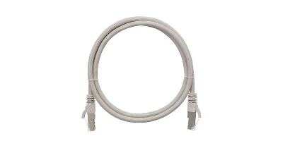 Патч-корд кат.5E (класс D) F/UTP 4 пары 26 AWG (7х0.165мм) 100МГц 2хRJ45 (8P8C) BC чистая медь LSZH нг(А)-HFLTx 0.5м сер. NIKOMAX NMC-PC4SD55B-005-C-GY