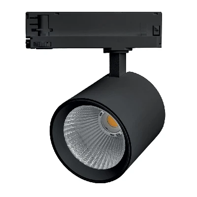 Светодиодный светильник Feron TR Reflex трековый на шинопровод 40W, 3500 Lm, 4000К, 36 градусов, черный, 3х фазный с функцией выбора мощности 52059