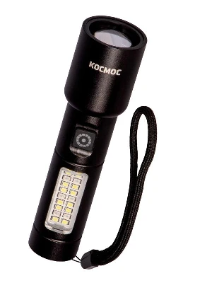 Фонарь ручной аккум. 10Вт LaserLED/широк.cвет/Li-ion 1200мА.ч алюм. КОСМОС (KOC134Lit) 0