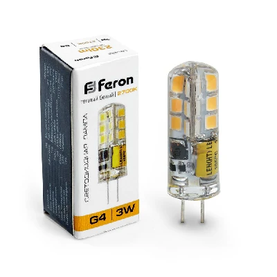 Лампа светодиодная Feron LB-422 G4 3W 12V  2700K 25531