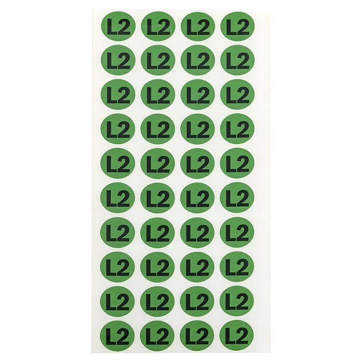 Наклейка "L2" d20мм PROxima EKF an-2-15-1 1