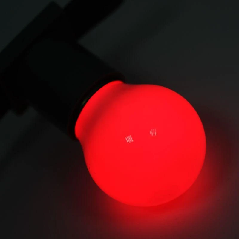 Лампа светодиодная 1Вт шар d45 5LED красн. E27 Neon-Night 405-112 3