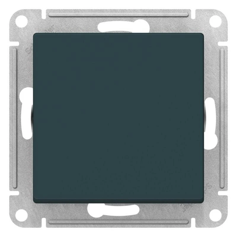 Выключатель 1-кл. AtlasDesign 2-п. 10А мех. изумруд SE ATN000821 2
