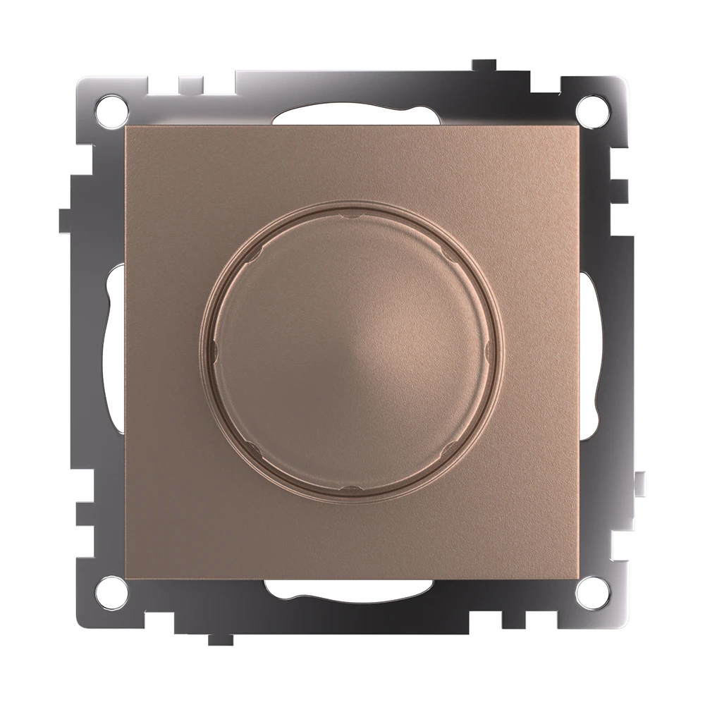 Выключатель диммирующий TRIAC(механизм), STEKKER GLS10-7106-02, 250V, 500W, серия Катрин, шампань 39601 6