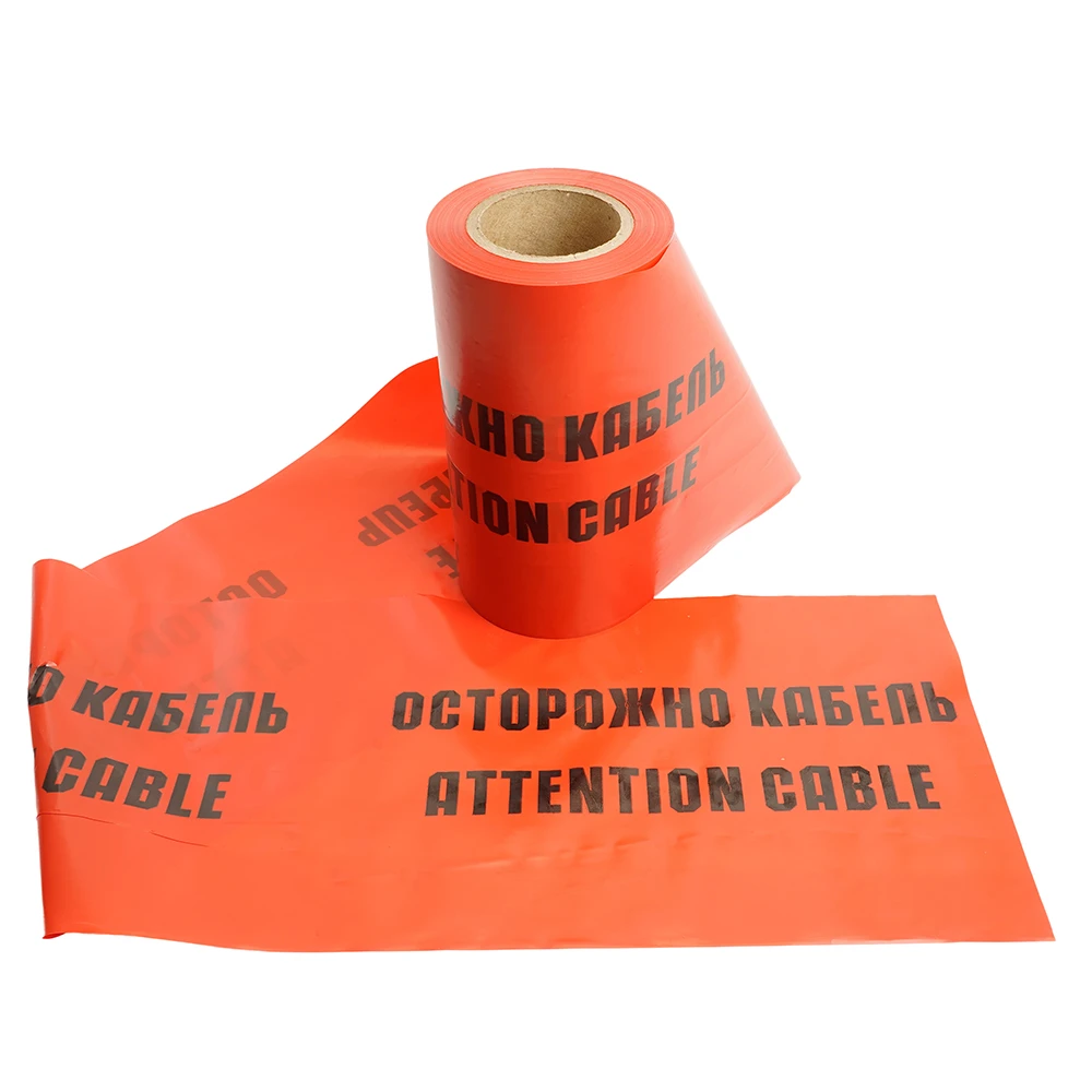 Лента сигнальная, 100 п.м.*250 мм*100 мкм, STEKKER красный/черный INTP10-250-100 50299 3