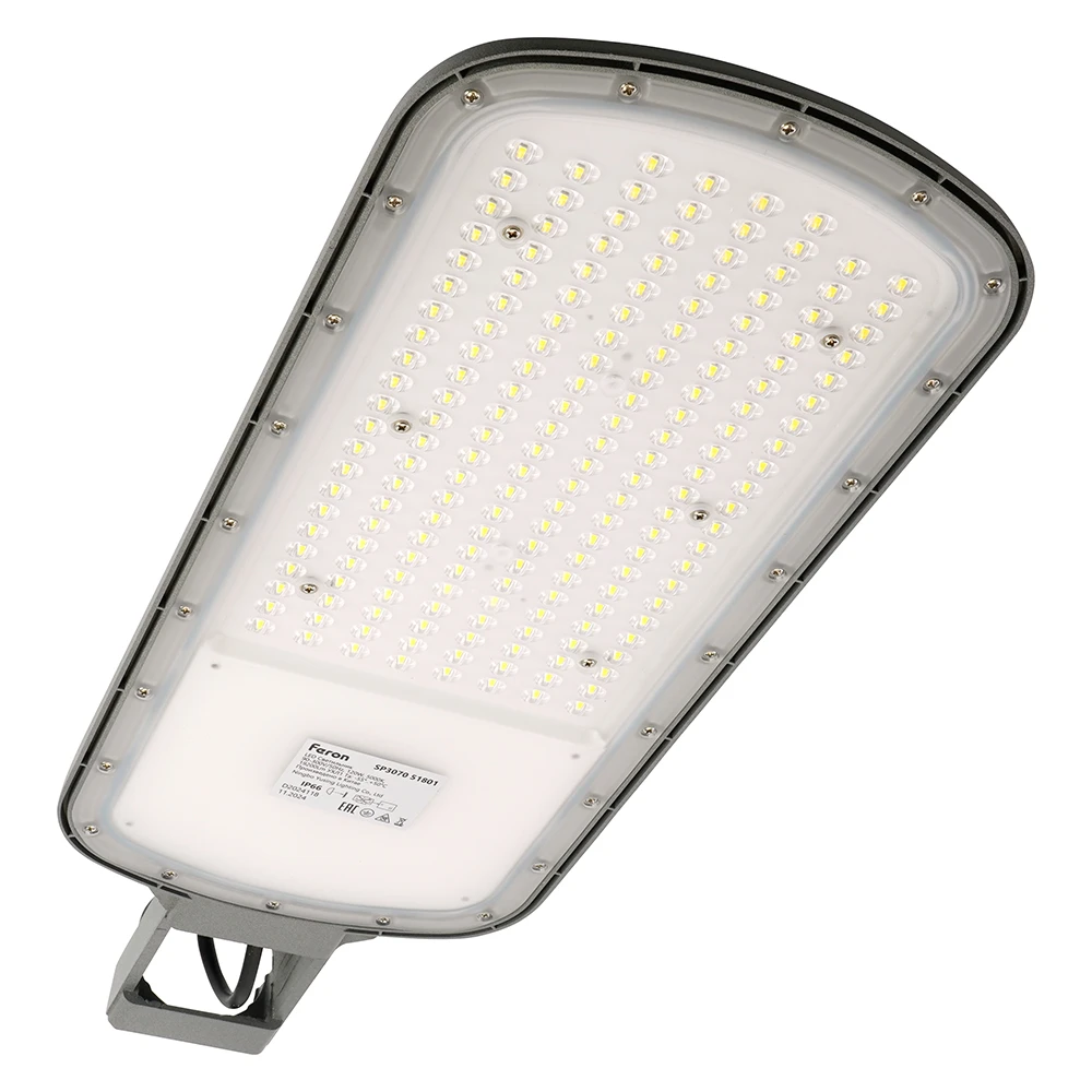 Светодиодный уличный консольный светильник Feron SP3070 120W 5000K AC90-300V, серый 51801 6