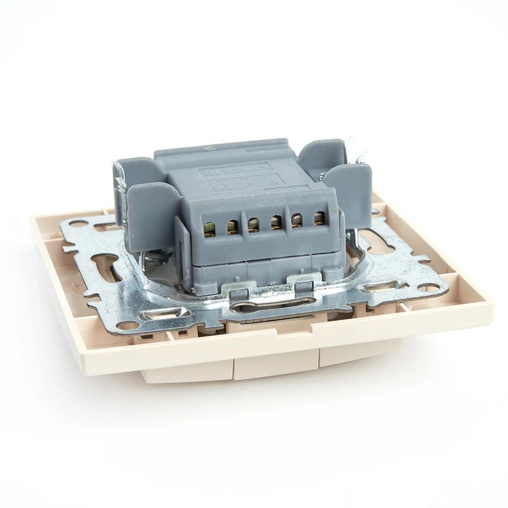 Выключатель 3-клавишный STEKKER PSW10-9007-02, 250В, 10А, серия Эрна, слоновая кость 39923 6
