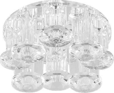 Светильник встраиваемый с белой LED подсветкой Feron 1527 потолочный JCD9 G9 прозрачный 27972