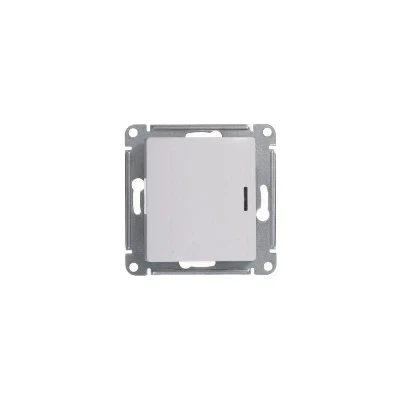 Переключатель проходной 1-кл. СП Glossa 10А IP20 (сх. 6а) 10AX с подсветкой механизм бел. SE GSL000163