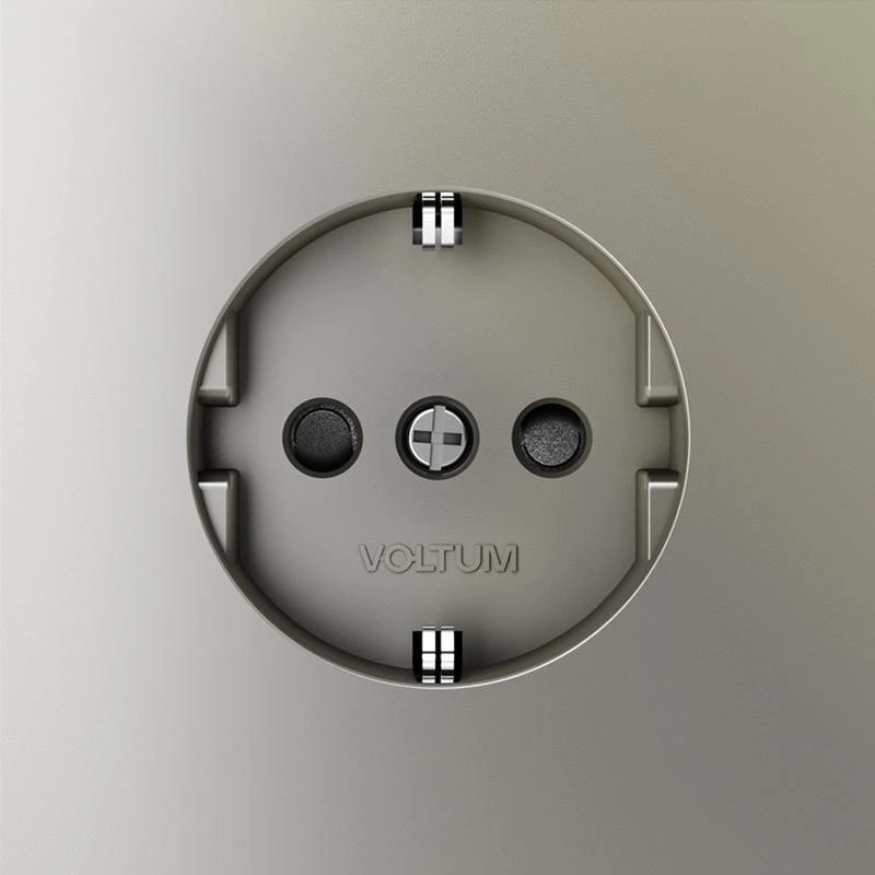 Розетка 1-м СП S70 16А с заземл. защ. шторки механизм шелк Voltum VLS040204 2