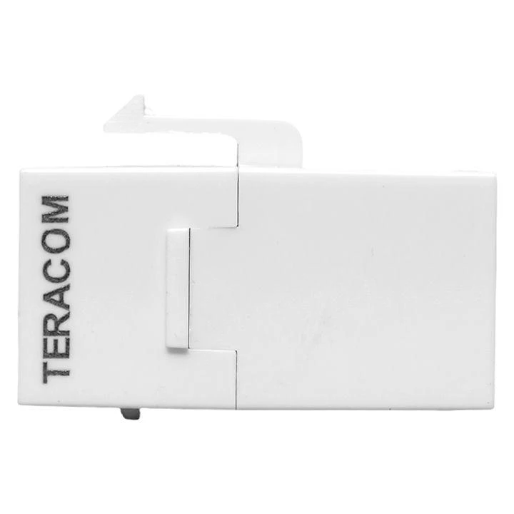 Адаптер проходной Keystone RJ45-RJ45 кат.5E неэкранир. TERACOM бел. EKF TRC-INLC-KSTN-5EUTP-WH 1