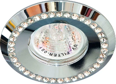 Светильник встраиваемый Feron DL104-C потолочный MR16 G5.3 хром 28378 0