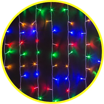 Гирлянда светодиодная "Занавес" 93 645 NGF-D022-01 1.5х1.2м 192LED RGBY IP20 TR Navigator 93645