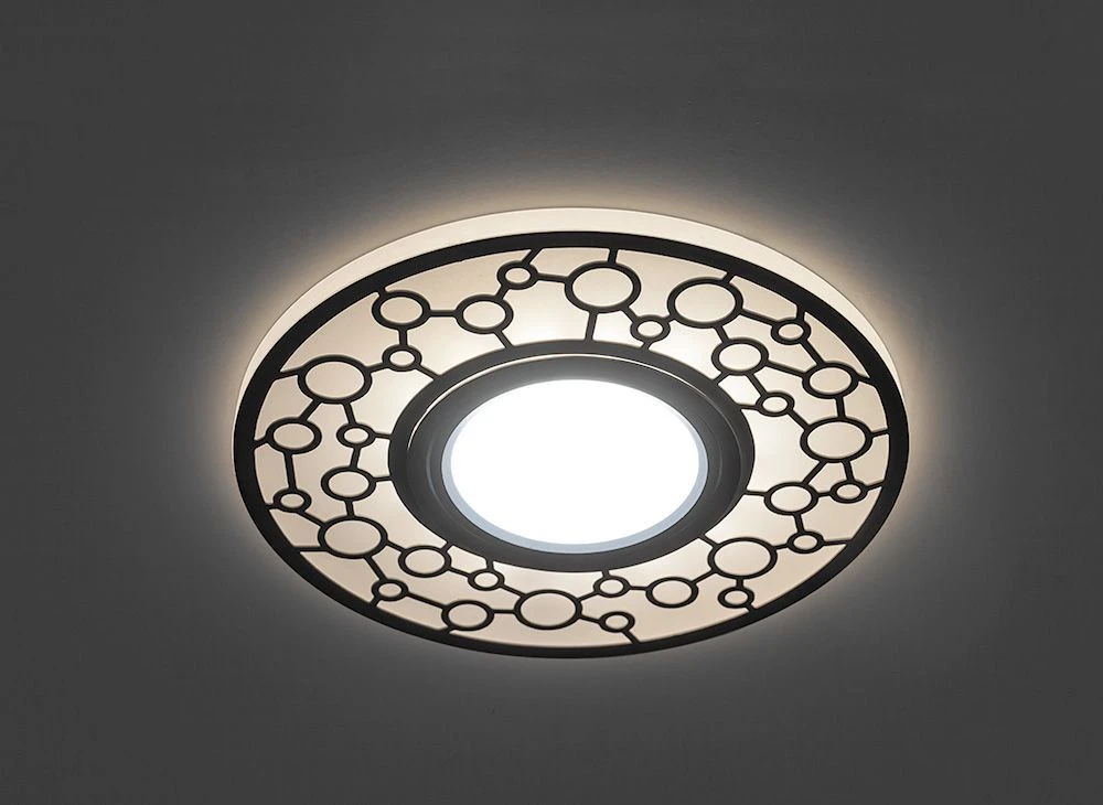 Светильник встраиваемый с LED подсветкой Feron CD990 потолочный MR16 G5.3 белый 32669 1