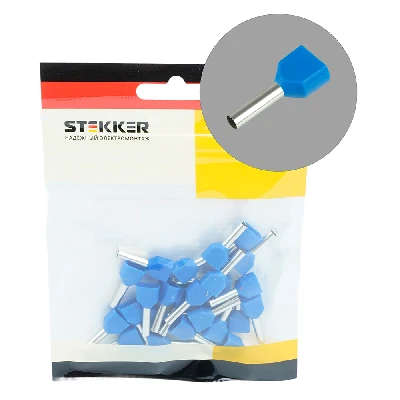 LD406-0508 Наконечник штыревой втулочный изолированный НШВИ(2) 0,5-8 (DIY упаковка 25 шт) 50710