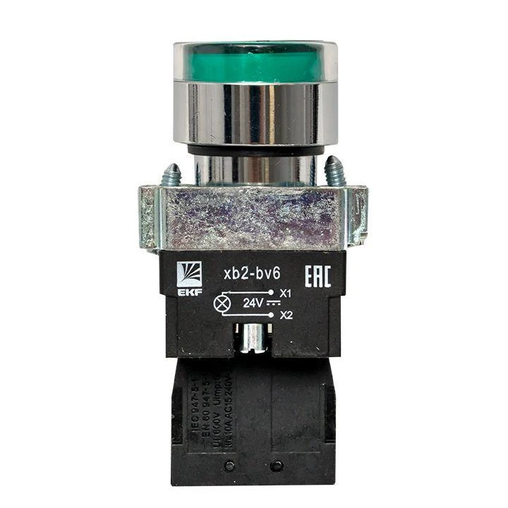 Кнопка BA31 с подсветкой 24В зел. NO PROxima EKF xb2-bw31-24 3