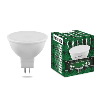 Лампа светодиодная SAFFIT SBMR1605 MR16 GU5.3 5W 6400K 55018
