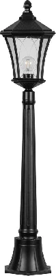 Светильник садово-парковый Feron PL4036 столб восьмигранный 60W 230V E27, черный 11417
