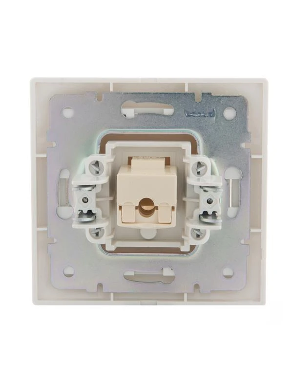 Розетка компьютерная 1-м СП Mira RJ45 бел./бел. LEZARD 701-0202-139 3