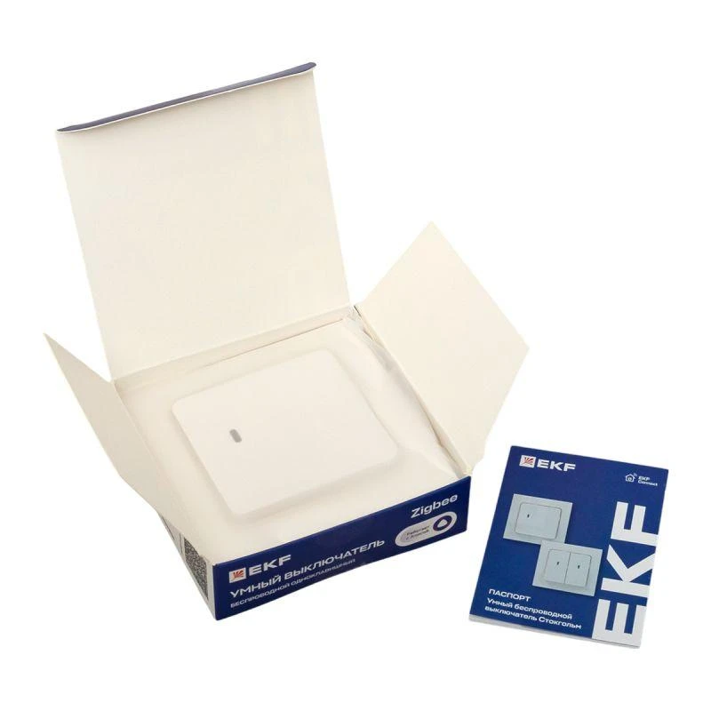 Выключатель 1-кл. Стокгольм Умный беспроводной бел. Zigbee Сonnect EKF RCV-ST1-WS-ZB 7