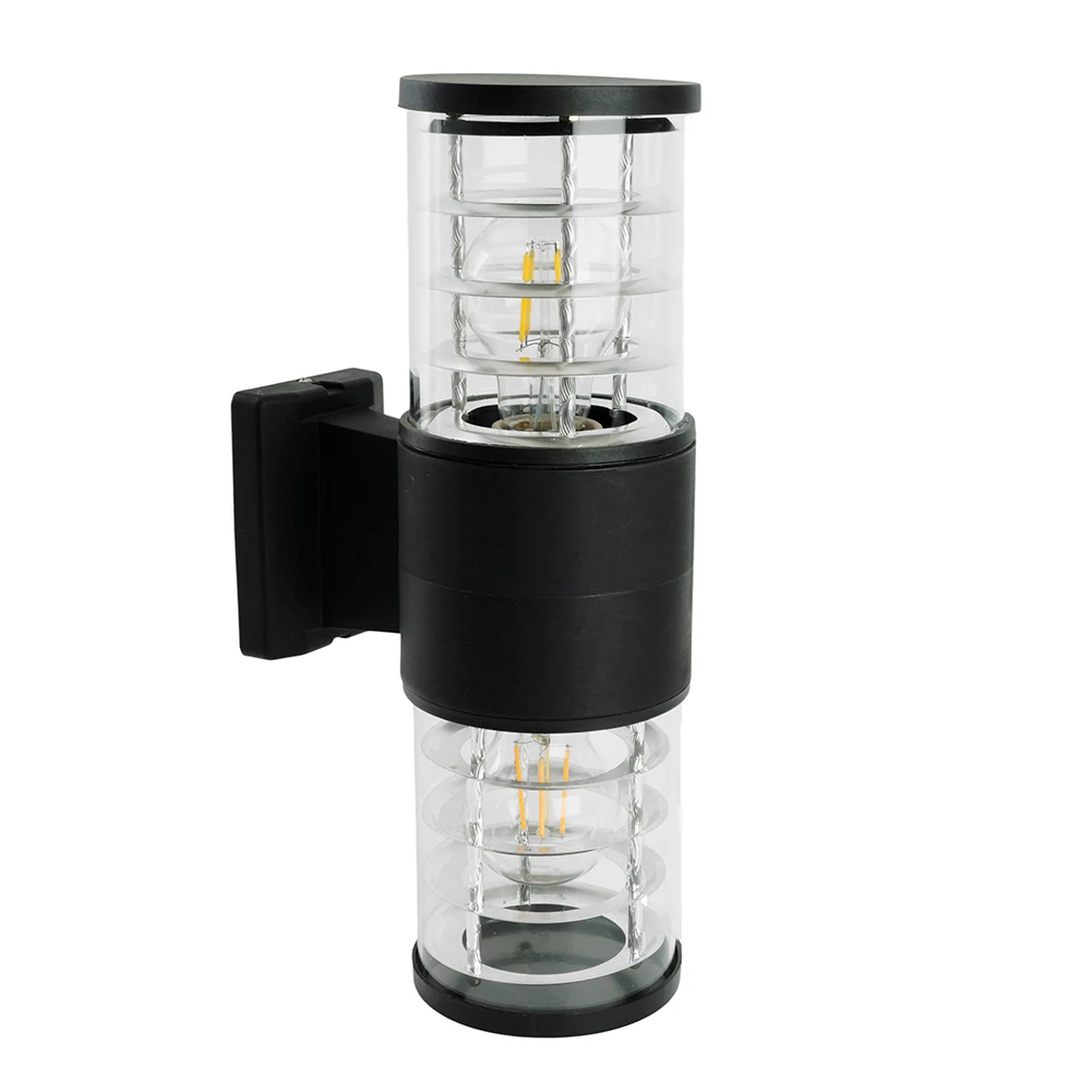 Светильник садово-парковый Feron.ONE DH0802-P, на стену вверх/вниз, E27 230V, черный пластик 51547 1