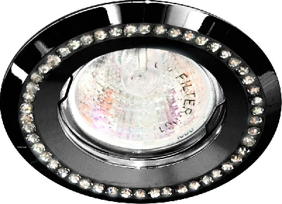 Светильник встраиваемый Feron DL103-C потолочный MR16 G5.3 черный 28449