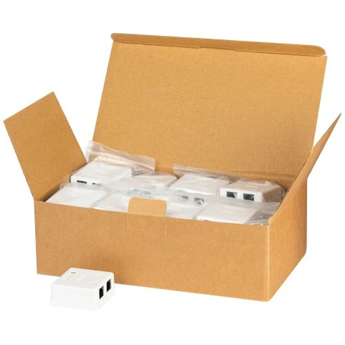 Розетка компьютерная 2-м RJ45 кат.5E неэкранир. RJ02UN Эра Б0056902 7