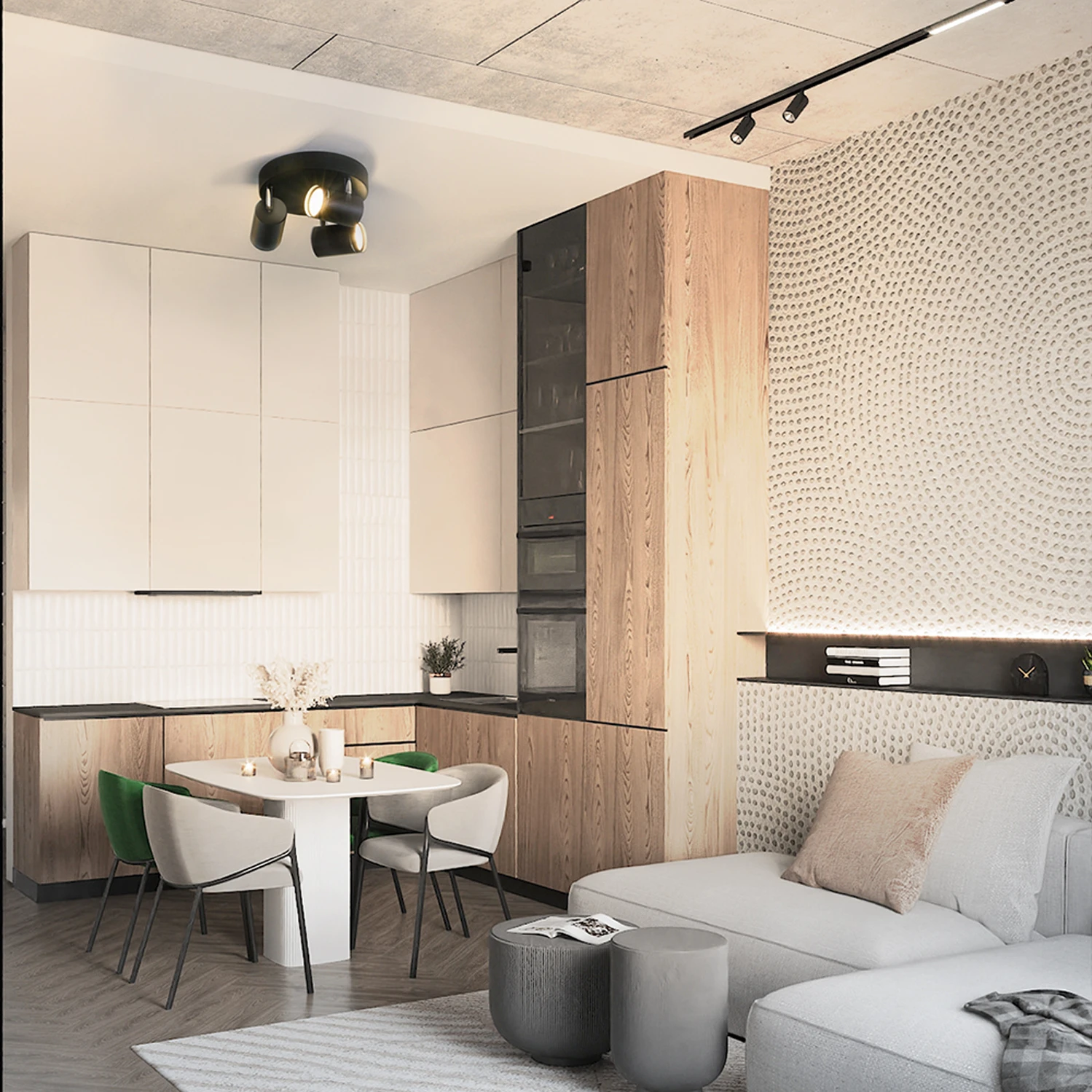 Светильник Feron ML203-1 настенно-потолочный под лампу GU10, черный 41924 3