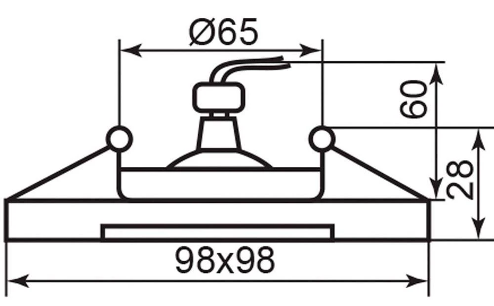 Светильник встраиваемый Feron DL191 потолочный MR16 G5.3 черный золото-хром 18757 1