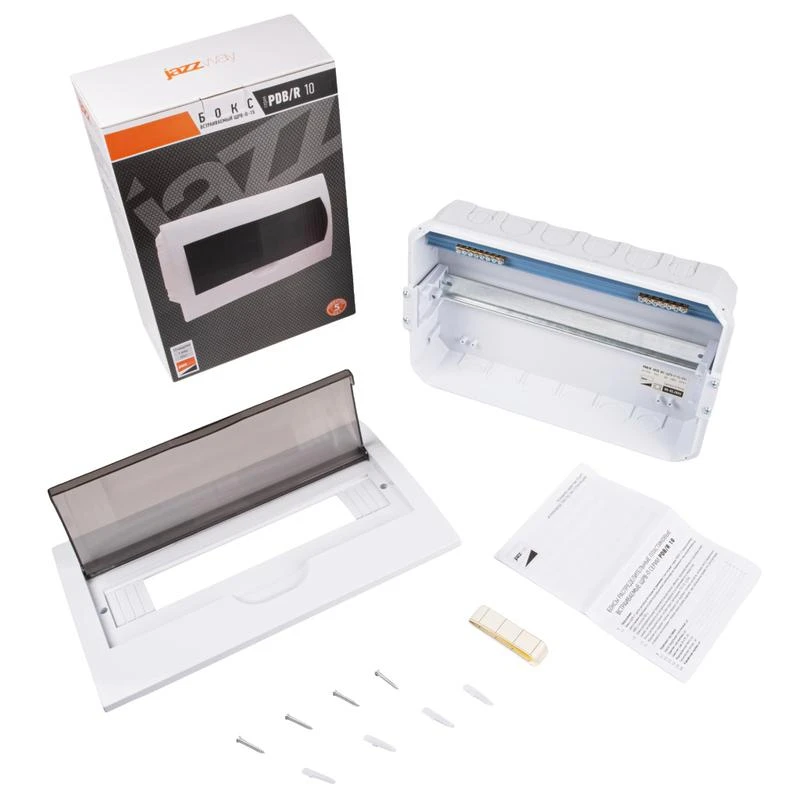 Бокс модульный встраив. PDB/R 1015 WH (ЩРВ-П-15) IP41 пластик. Pro JazzWay 5071797 5