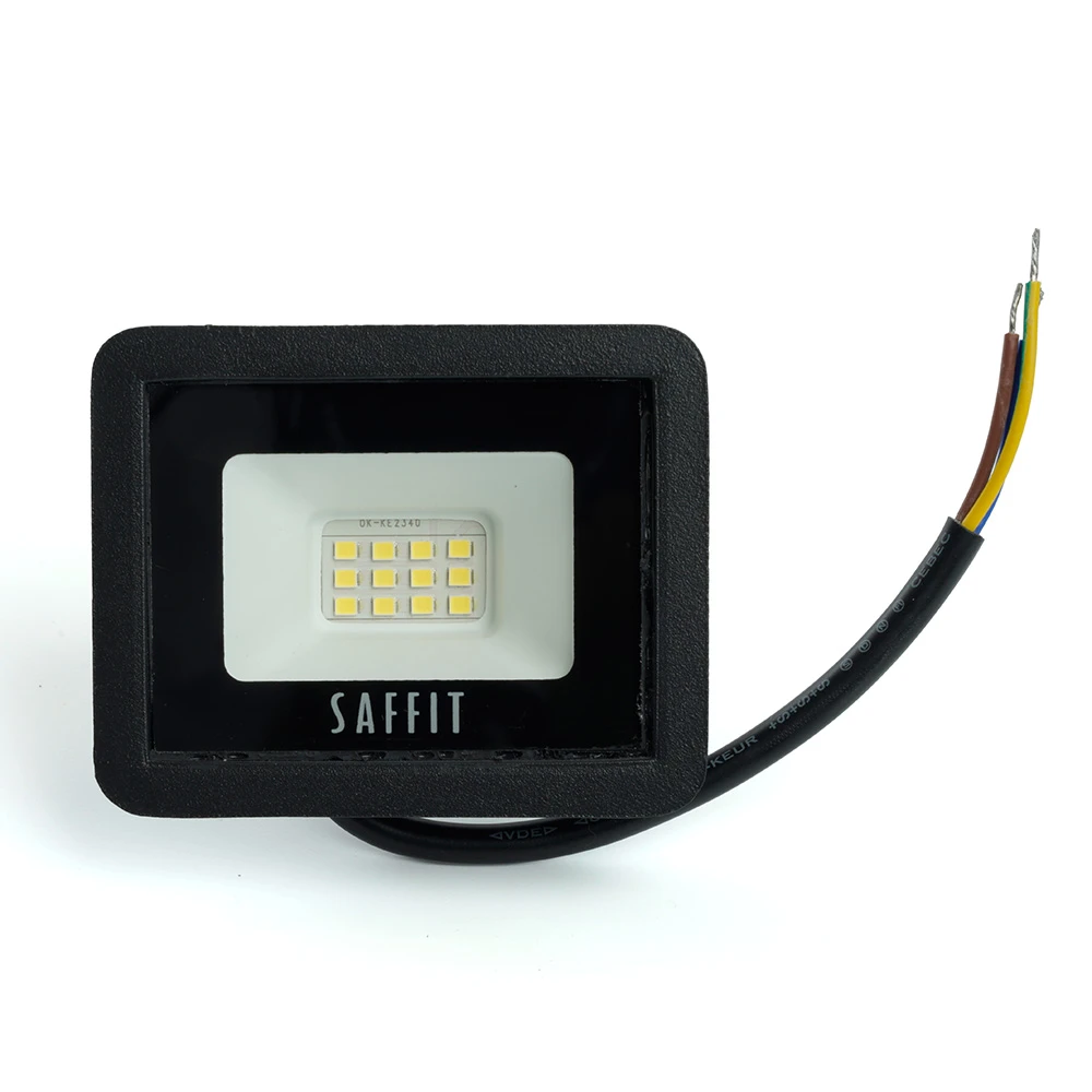 Светодиодный прожектор SAFFIT SFL90-10 IP65 10W 6400K черный 55067 1