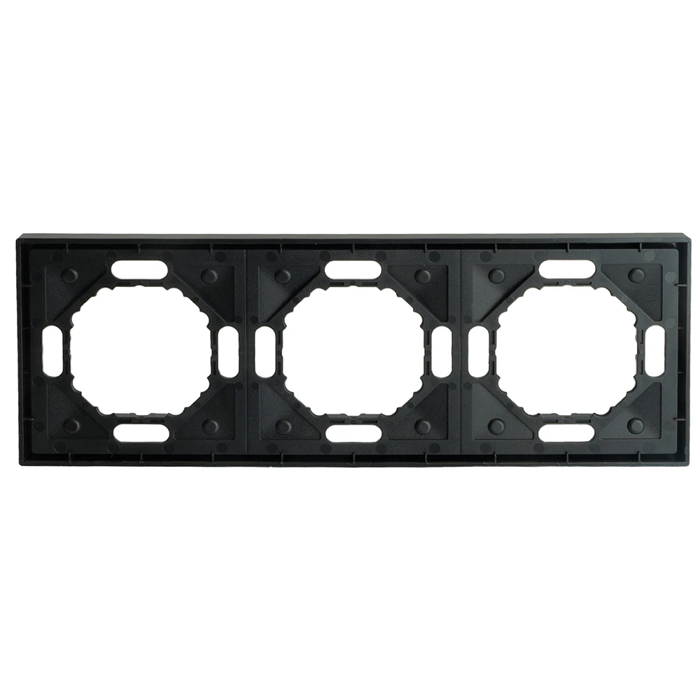 Рамка STEKKER, PFR00-5003-05 3-местная, серия Эмили, черный уголь, soft touch 49860 3