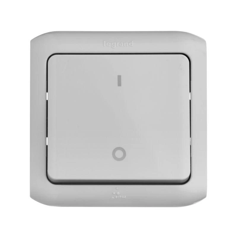 Выключатель 1-кл. 2п ОП Quteo 10А IP44 250В 10AX сер. Leg 782339 3