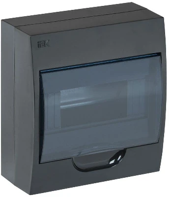 Корпус навесной ЩРН-П-8 Krepta 3 IP41 пластик. черн. IEK MKP12-N-08-41-K02