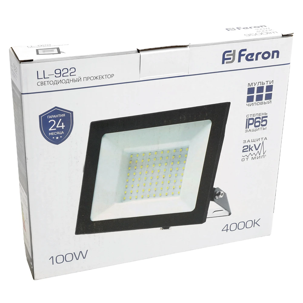 Светодиодный прожектор Feron LL-922 IP65 100W 4000K 48108 6