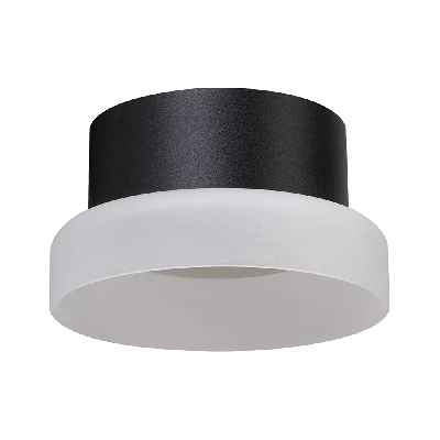 Светильник потолочный Feron HL460 Barrel OPAL 12W, 230V, GX53, черный 51683