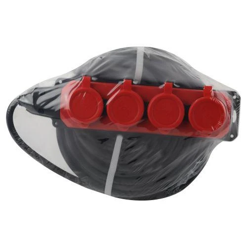 Удлинитель 4х30м с заземл. IP44 КГ 3х1.5 каучук UK-4e-3x1.5-30m-IP44(KG) Эра Б0057588 1