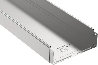 Лоток листовой неперфорир. 400х100 L3000 сталь 1.2мм IEK CLN10-100-400-3