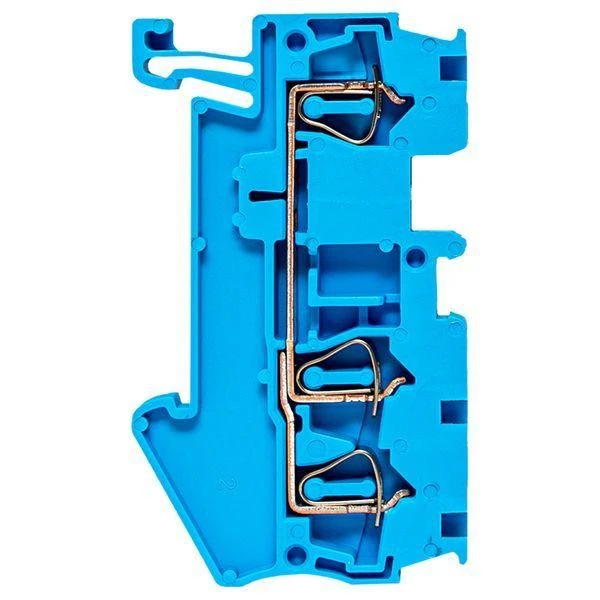 Колодка клеммная ST-2.5 28А 3 вывода пружинная син. EKF plc-jxb-st-2.5-3-blue 4